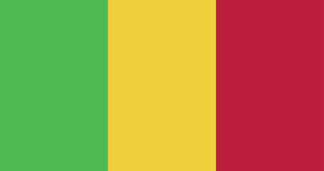 Illustration of the national flag of Mali