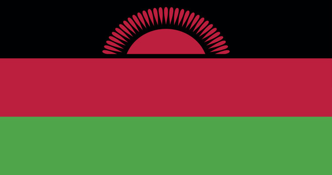 Illustration of the national flag of Malawi