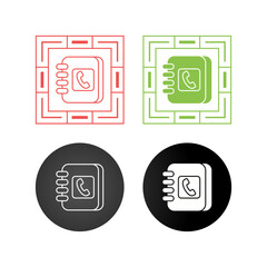 Address Book Vector Icon