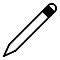 penci icon or logo illustration outline black style