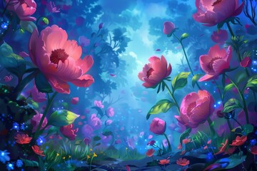 A beautiful and picturesque scene with lush foliage