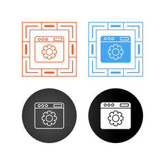 Web Settings Vector Icon