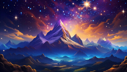 Fototapeta premium Hyper Realistic Fantastic Surreal Landscape