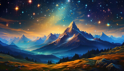 Hyper Realistic Fantastic Surreal Landscape