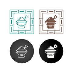 Sand Bucket Vector Icon