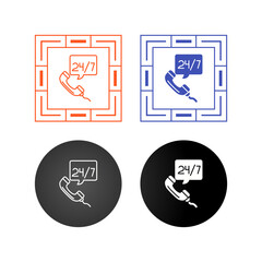 Fototapeta premium Call Center Vector Icon