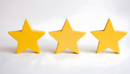 Obraz premium Three Golden Stars in a Row