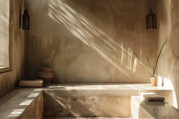 Turkish hammam interior	