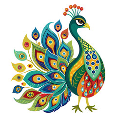 peacock vector illustration
