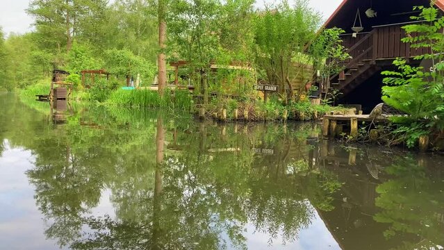 River in the woods at the german Spreewald (Spreeforest)