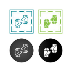 Cycling Gloves Vector Icon