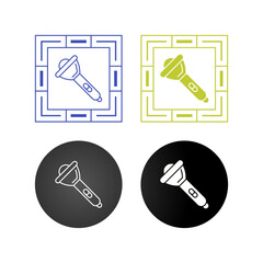 Flashlight Vector Icon