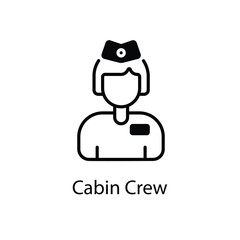 Cabin Crew vector icon