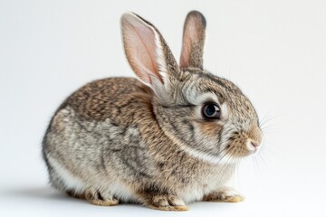 Fototapeta premium A gray little rabbit