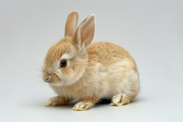 Obraz premium A gray little rabbit