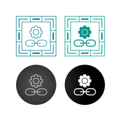 Link Setting Vector Icon