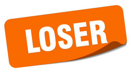 loser sticker. loser label