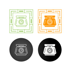 Weight Scale Vector Icon