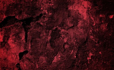 Abstract red cement wall texture and background. Red gradient background. Rich red texture. Abstract red background. Red abstract blurred gradient background