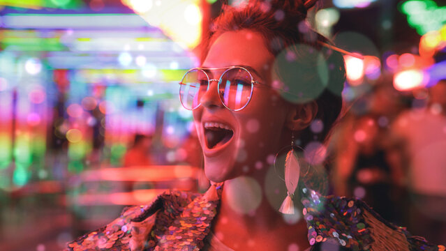 Bokeh Lights 3 Colors Blur Control Motion Overlay 4k 1:1 16:9 9:16