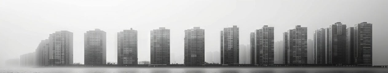 Obraz premium explosion, multi-story building, destroyed city.