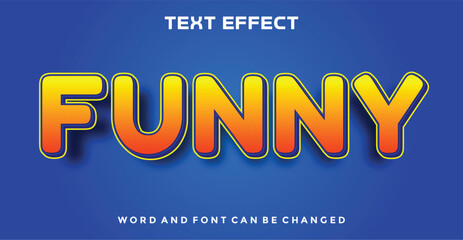 Funny editable text effect