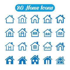 Home vector Icon Set