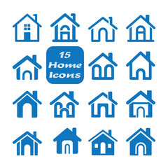 Home vector Icon Set