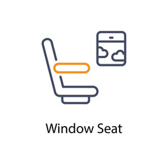 Window Seat vector icon