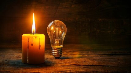 Blackout and power outage.