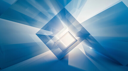 Fototapeta premium abstract blue background with squares