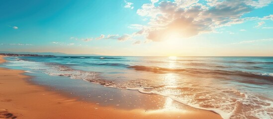 Summer vibes in the air: sun shining on sandy beaches.