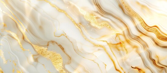 白と金の流れるような模様の大理石

