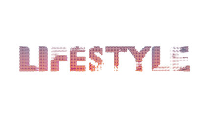 LIFESTYLE Abstract Pixel Glow: Modern Digital Typography