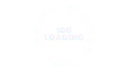 Retro Loading Animation: Futuristic Progress Circle with Vibrant Neon Colors