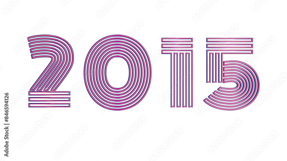 Poster Retro Loading Animation with Neon Typography for 2015: Dynamic Visual Progress Bars and Futuristic