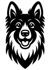 German Shepherd SVG, German Shepherd PNG, German Shepherd Silhouette, Dog breed SVG, Dog SVG, German Shepherd Clipart, Animal SVG, German Shepherd Face