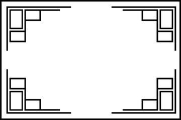 Vintage black frame design. Perfect for invitation cards, book covers, wallpapers, banners, web