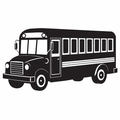 bus isolated on white