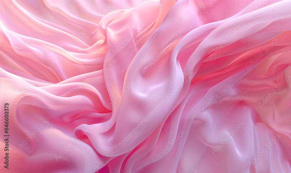 Wall mural abstract silk fabric texture background-generative ai