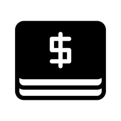 Obraz premium Pile Of Cash Icon Vector Symbol Design Illustration