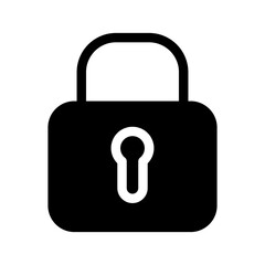 Padlock Icon Vector Symbol Design Illustration
