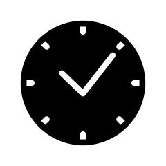Time Icon Vector Symbol Design Illustration