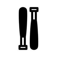 Baseball Bat Icon Vector Symbol Design Illustration