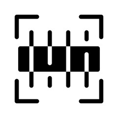 Barcode Icon Vector Symbol Design Illustration