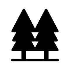 Forest Icon Vector Symbol Design Illustration
