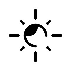 Sun Icon Vector Symbol Design Illustration