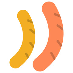 sausage flat icon