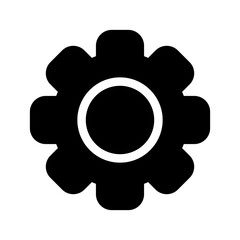 Gear Icon Vector Symbol Design Illustration