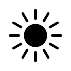 Sun Icon Vector Symbol Design Illustration